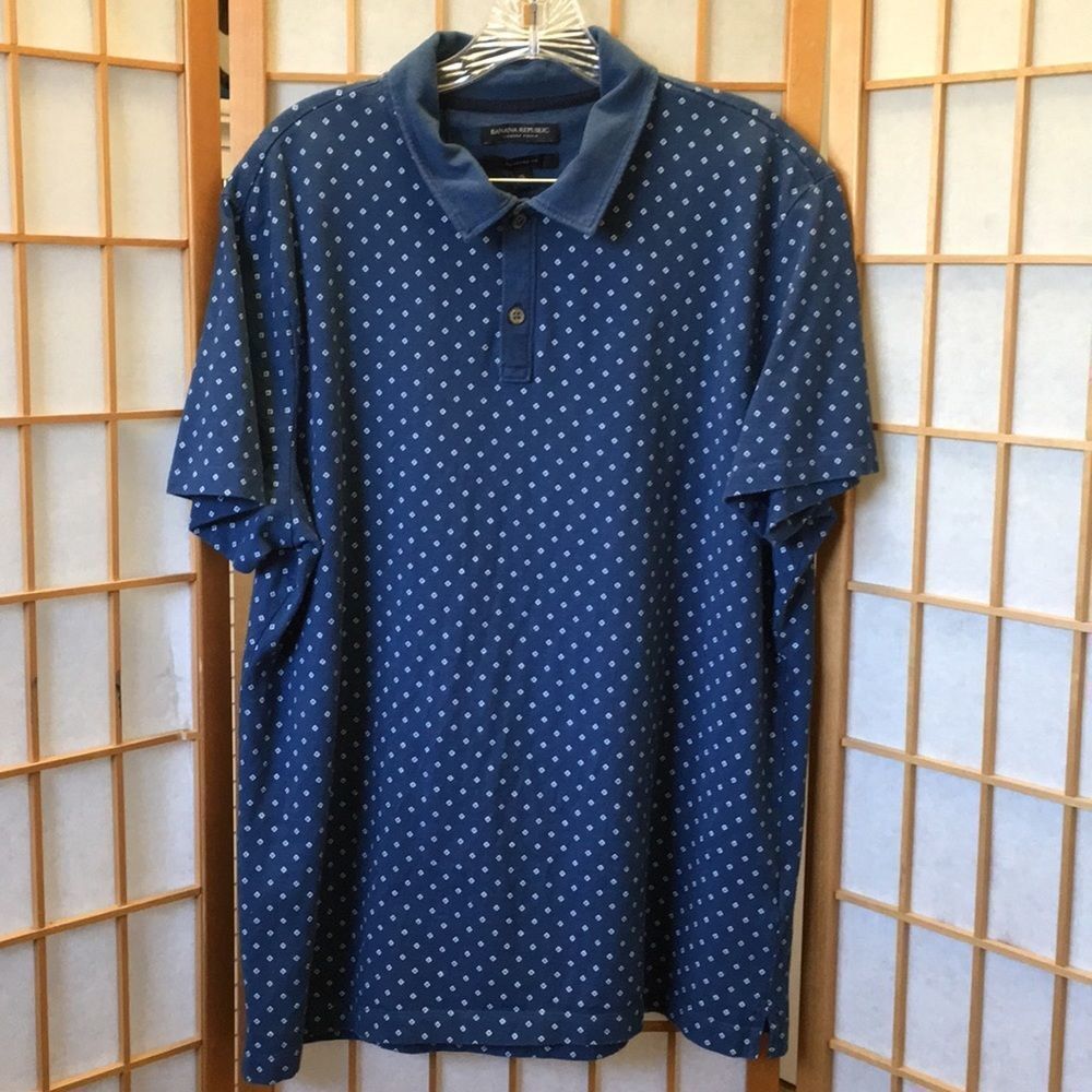 Banana Republic Luxury Touch Diamond Polo